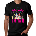 Lets Pawty I'm TWO! Puppy Dog Themed Birthday Party Outfit  Moisture-wicking T-Shirt