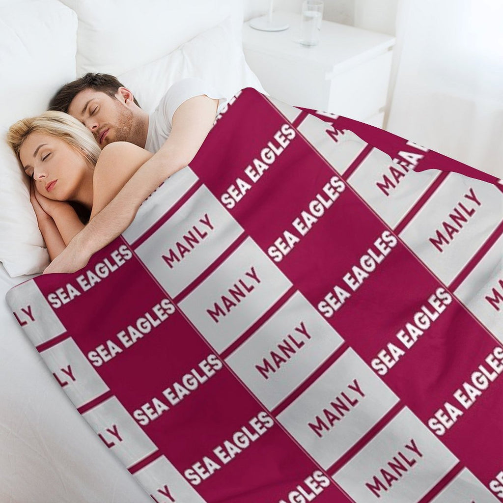 Manly Sea Eagles Rugby League Comfort Throw Blanket