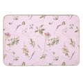 Happy Birthday Mom Pink Flowers  High-Traffic Bath Mat