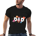 Dad of The Birthday Boys Space Astronaut 1st Birthday Family  Ribbed Collar T-Shirt