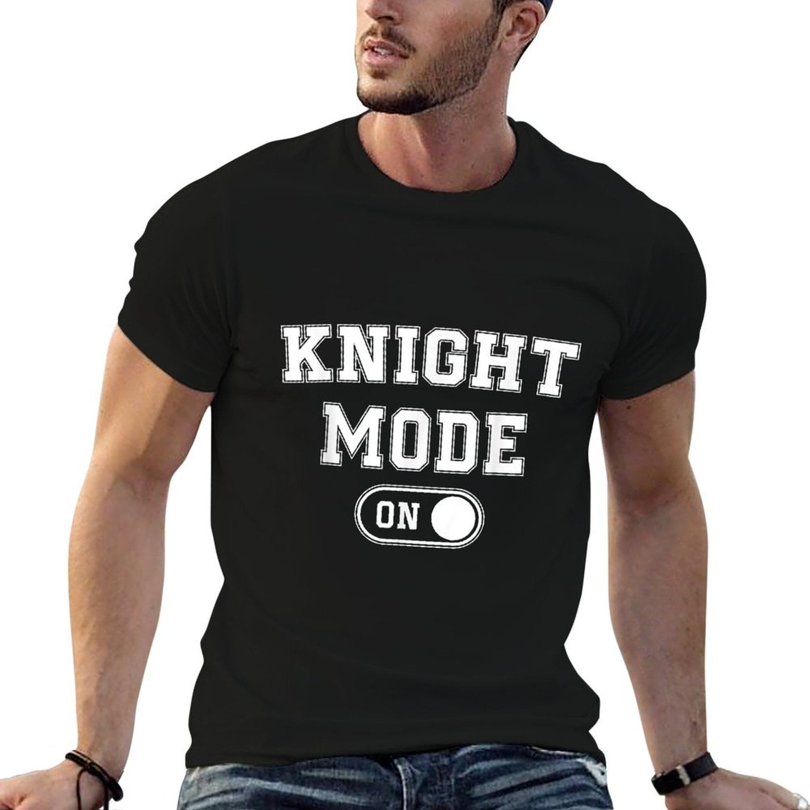 Knight Mode On Costume Funny Medieval Party Gift Fantasy  Relaxed-fit T-Shirt