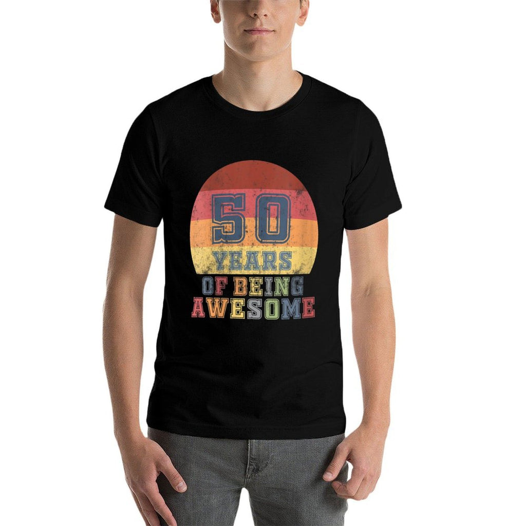 Womens 50th Birthday Women Mom Gift for 50 Year Old Dad Men  Vintage-inspired T-Shirt