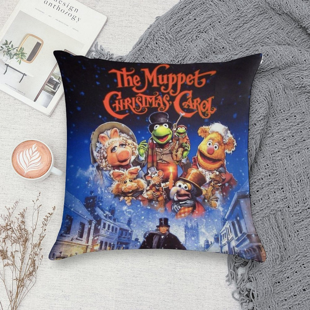 The Muppet Christmas Vitnage Soft Short Plush Fabric Throw Pillow