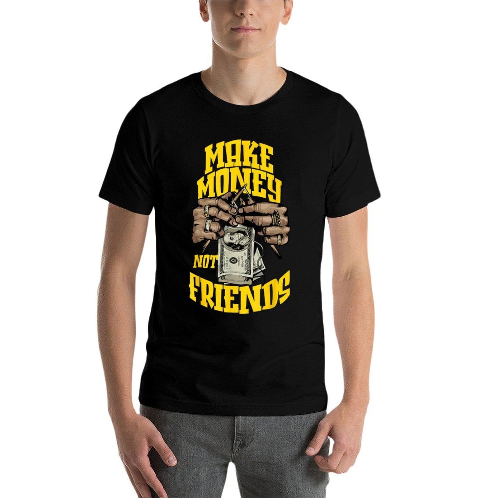Retro Thunder Yellow 4s Black White Color Match  Affordable Price T-Shirt