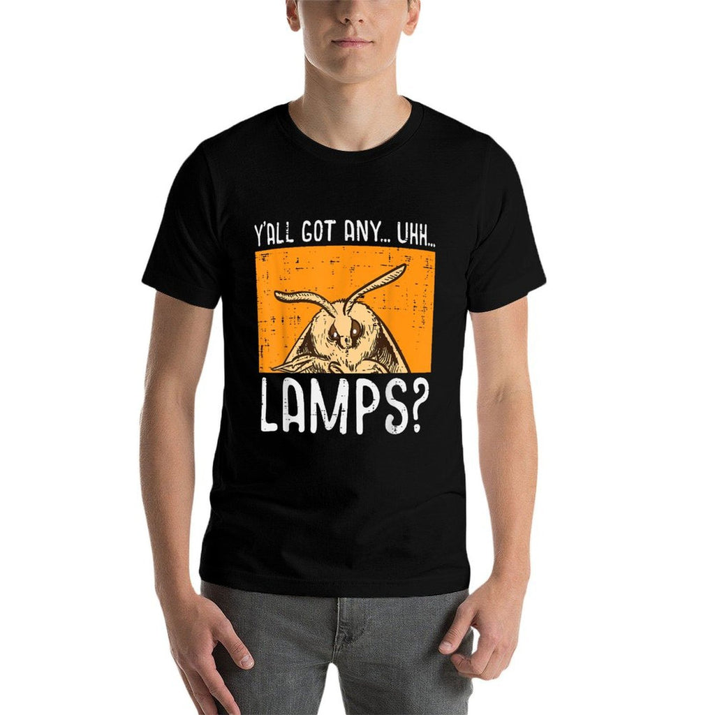 Moth Yall Got Lamps Funny Insect Meme Women Girls Kids Men  Easy-care T-Shirt