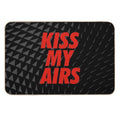 Kiss My Airs Sneaker Head Hype Red & Black Durable Bath Mat