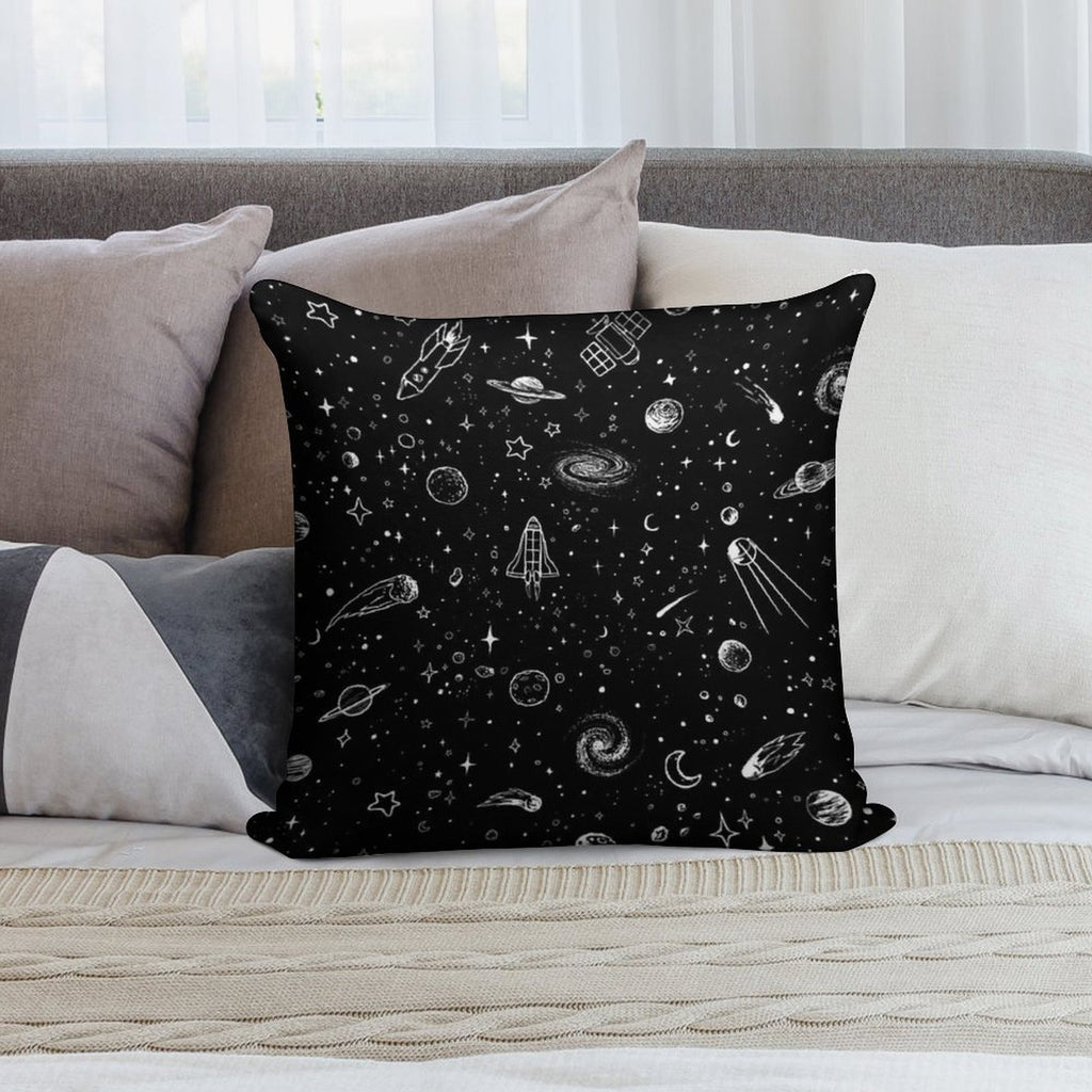 Space Soft Washable Throw Pillow