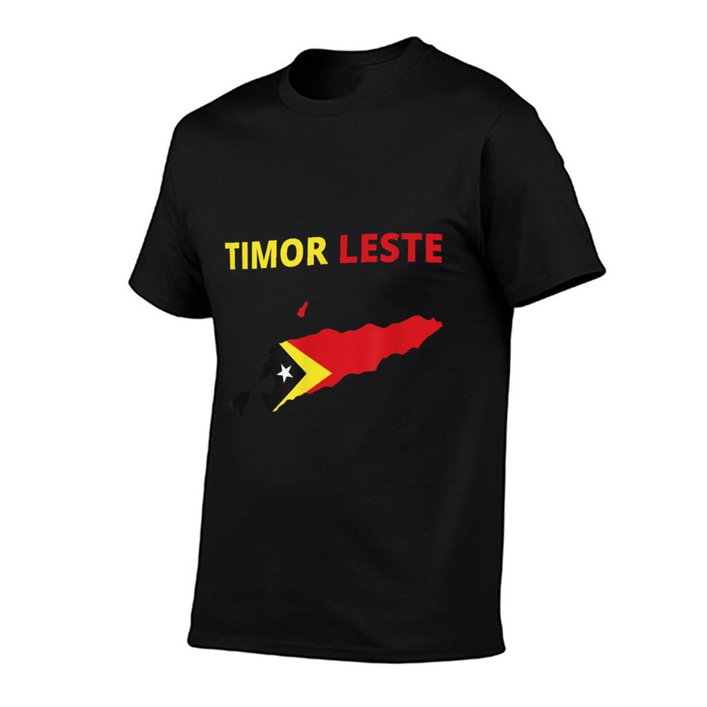 TIMOR LESTE FLAG AND MAP  Affordable Price T-Shirt