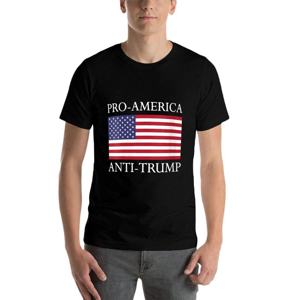 Womens Pro-America Anti-Trump - American USA Resist  Relaxed-fit T-Shirt