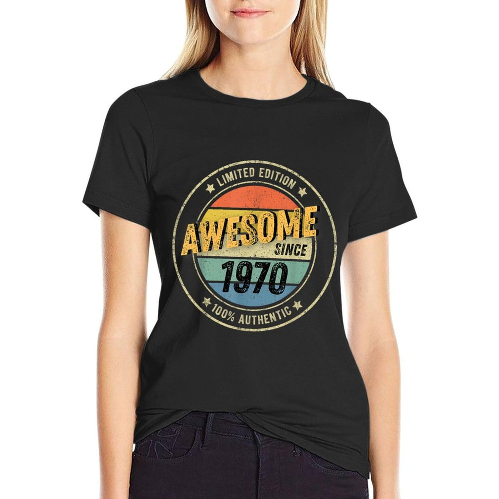 Awesome Since 1970 - 50th Birthday Gift  Odor-resistant T-Shirt