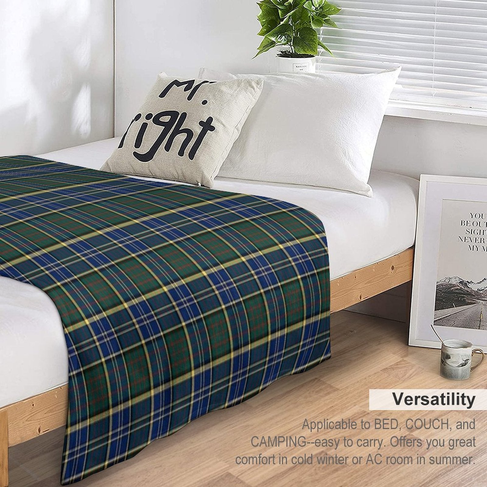 Clan MacMillan Hunting Tartan Eco-conscious Throw Blanket