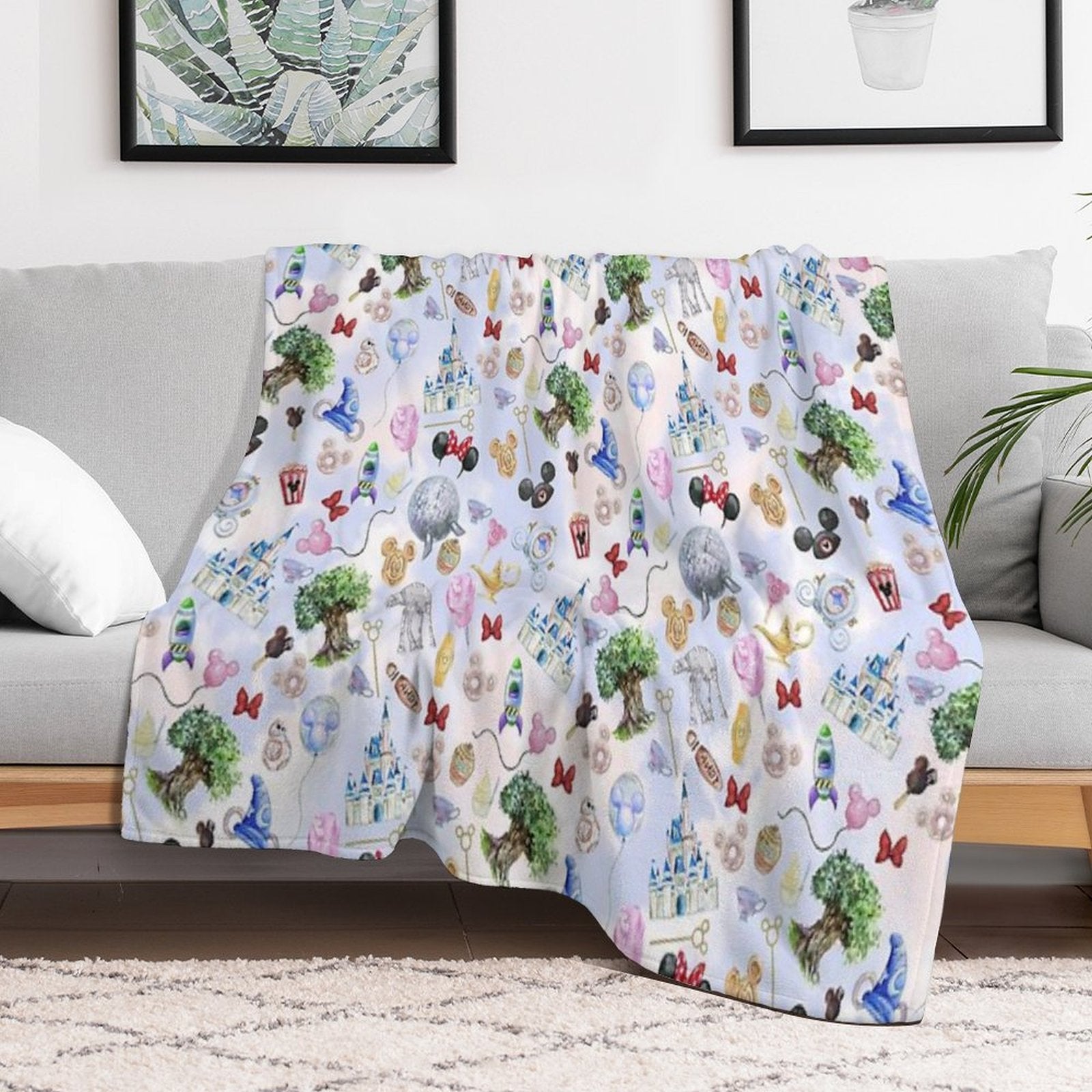 WDW Park Hopper Gift-ready Throw Blanket