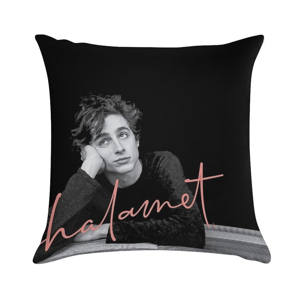 Chalamet Awesome Merch Of Timothee Chalamet Soft Decorative Cover Throw Pillow