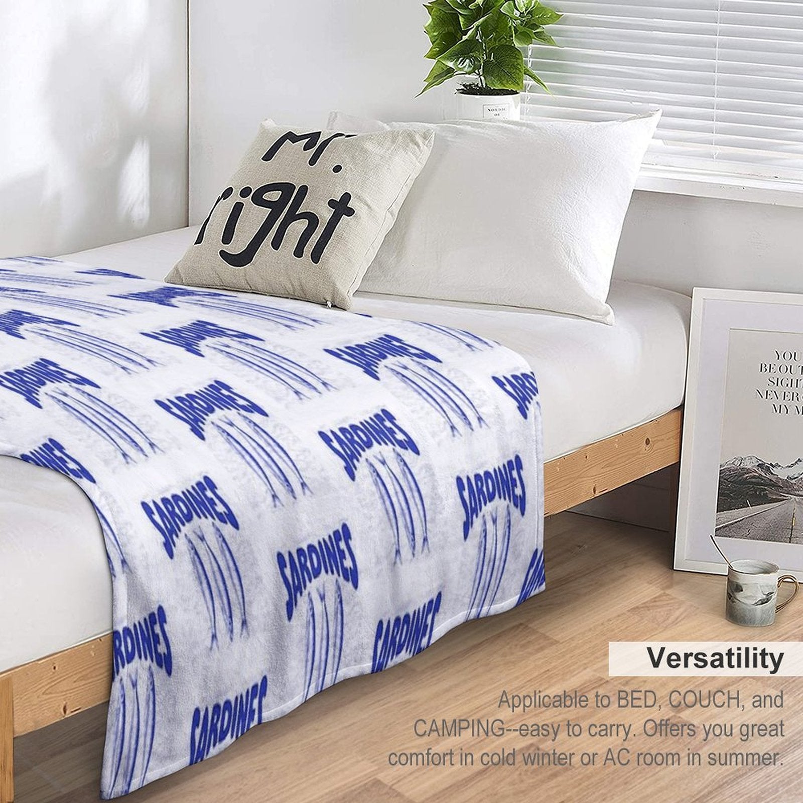 Portuguese Sardines Gift-ready Throw Blanket