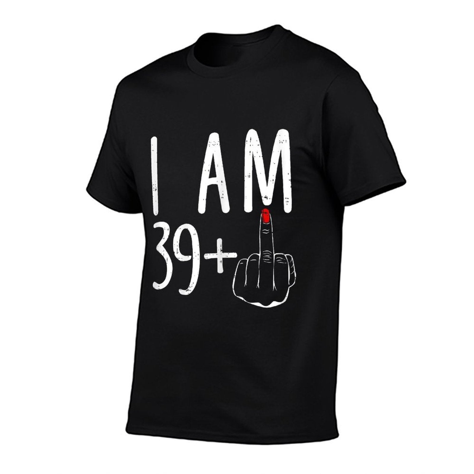 I Am 39 Plus 1 Middle Finger Funny 40th Birthday For Women  Trendy Pattern T-Shirt