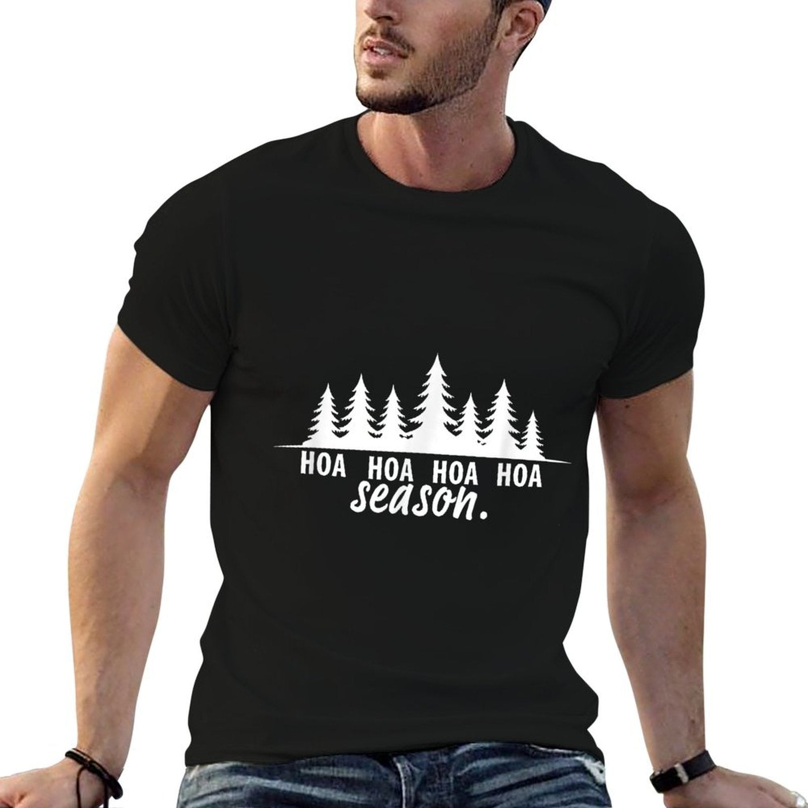 Hoa Hoa Hoa Hoa Hoa Winter Season Twilight Lover Pine Forest  Trendy Pattern T-Shirt