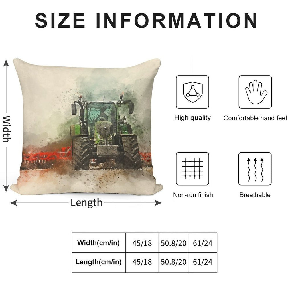 Fendt Tractor Grafting Soft Style Accent Throw Pillow