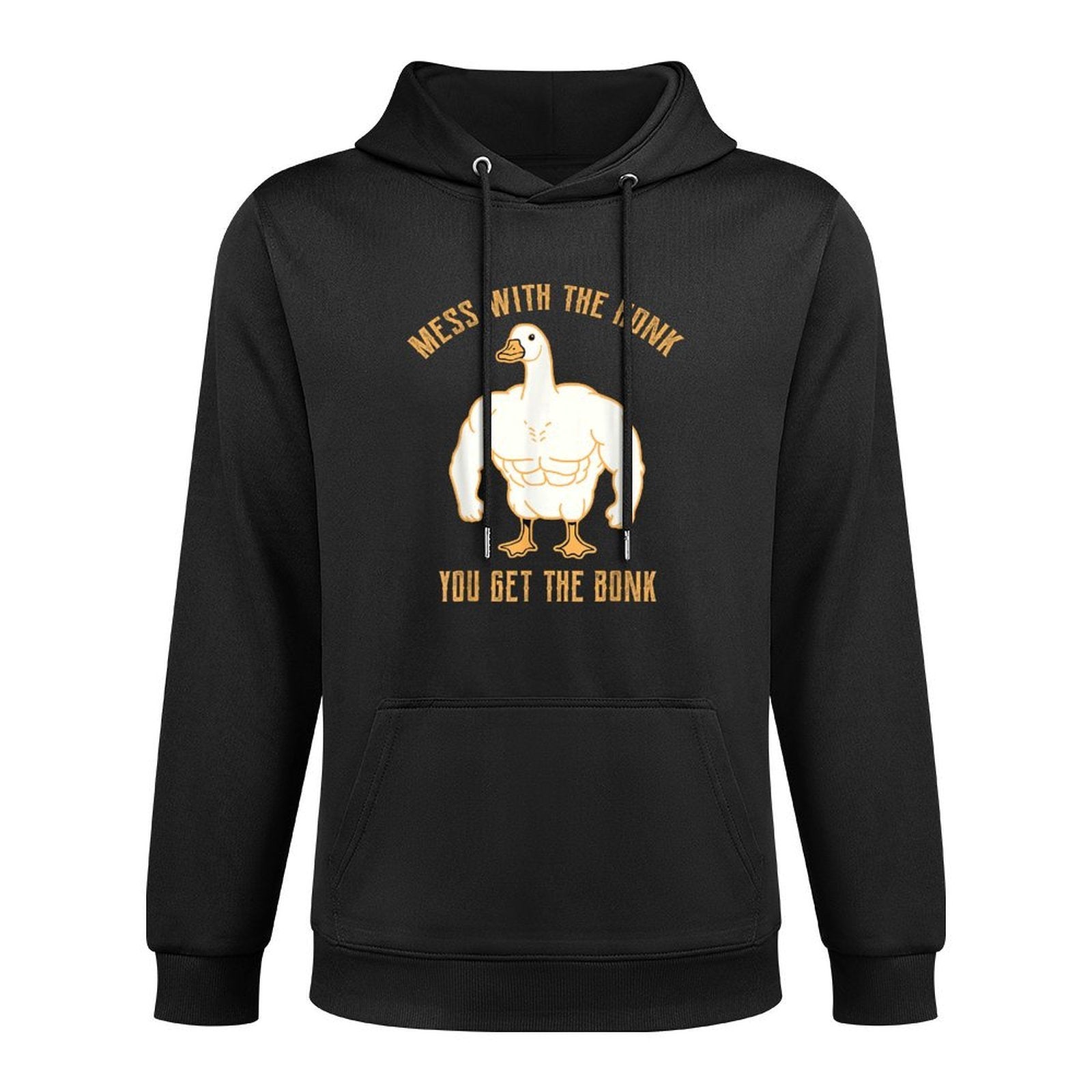 Mess with The Honk You Get The Bonk Goose Funny Goose Pilling-Resistant Hoodie