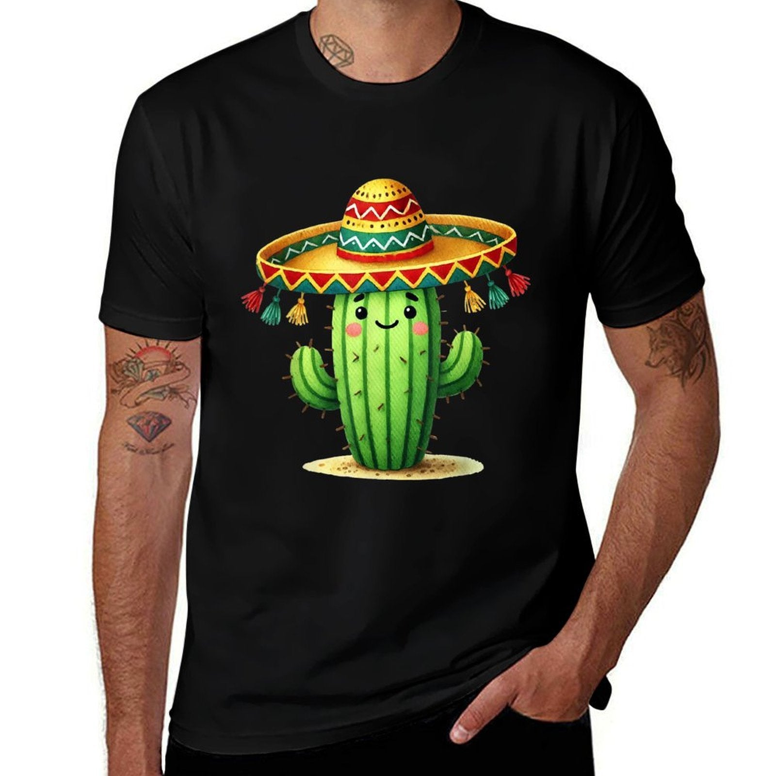 Funny Cactus Cinco De Mayo Boys Toddler Kids Mexican Fiesta  Stretchy T-Shirt
