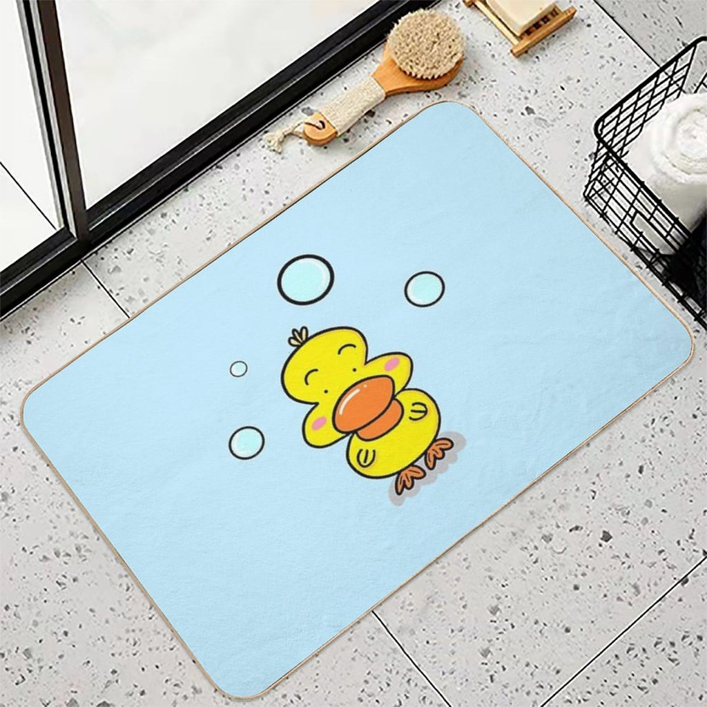 Bathroom Ducky Doodle  Long-Lasting Bath Mat