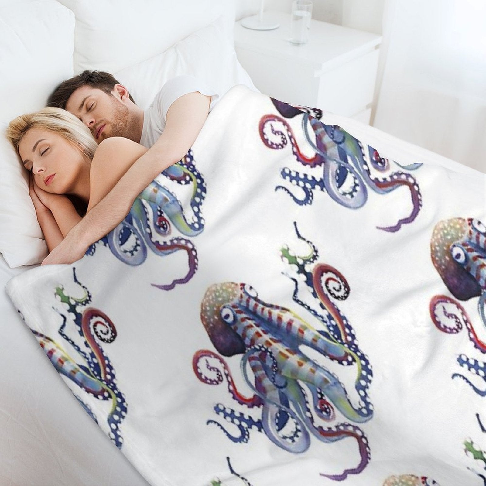 Octopus Anti-pilling Throw Blanket