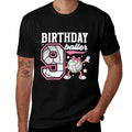 9th Birthday Volleyball Girl Nine Year Old Volleyball Player  Graphic-printed T-Shirt