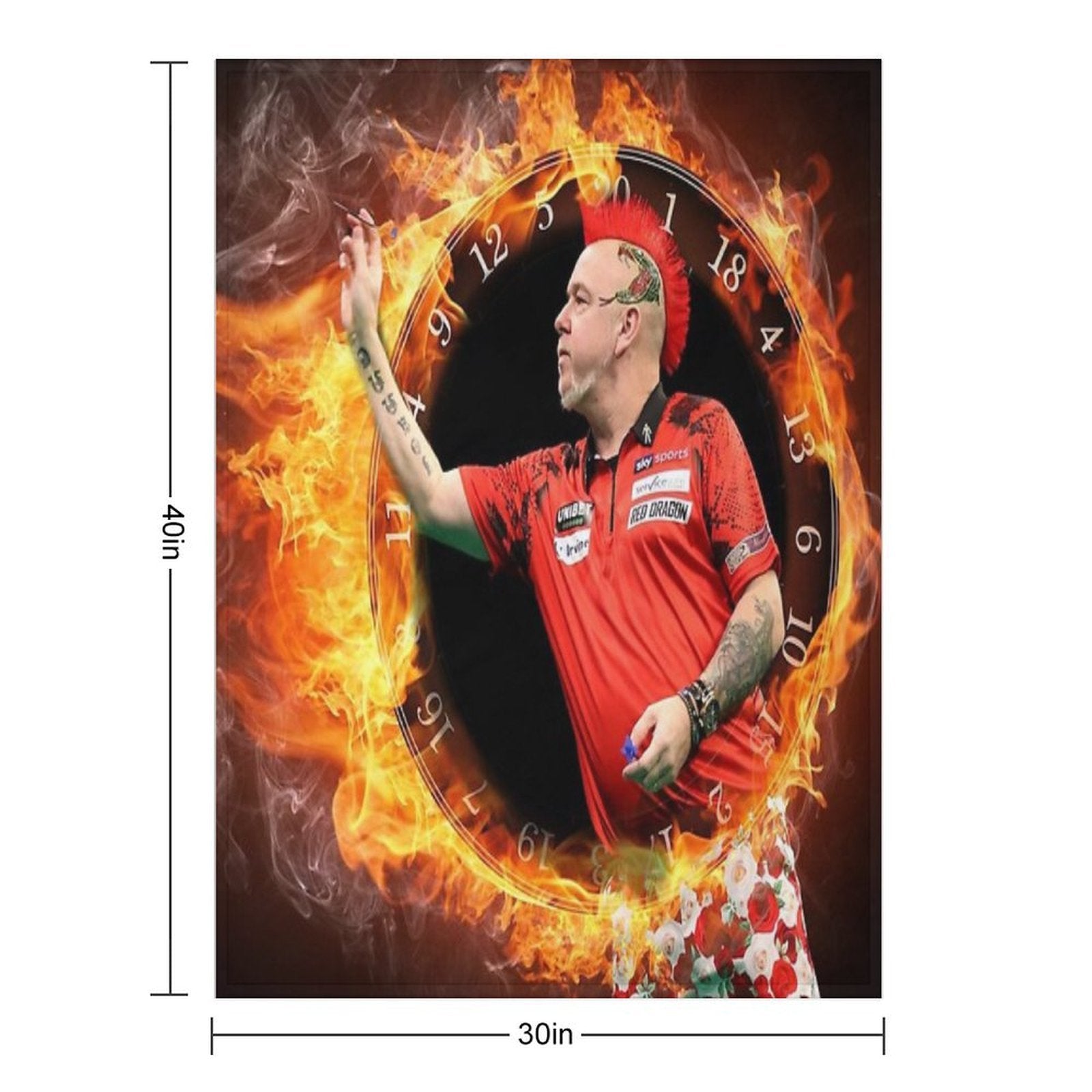Peter Wright Anti-pilling Throw Blanket