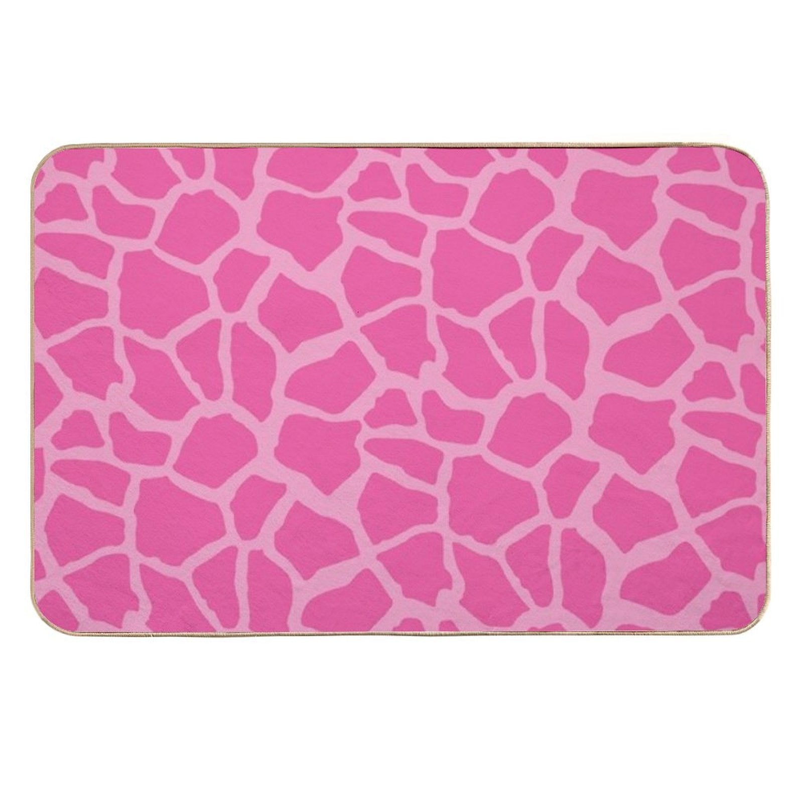 Giraffe Print Hot Pink  Versatile Bath Mat