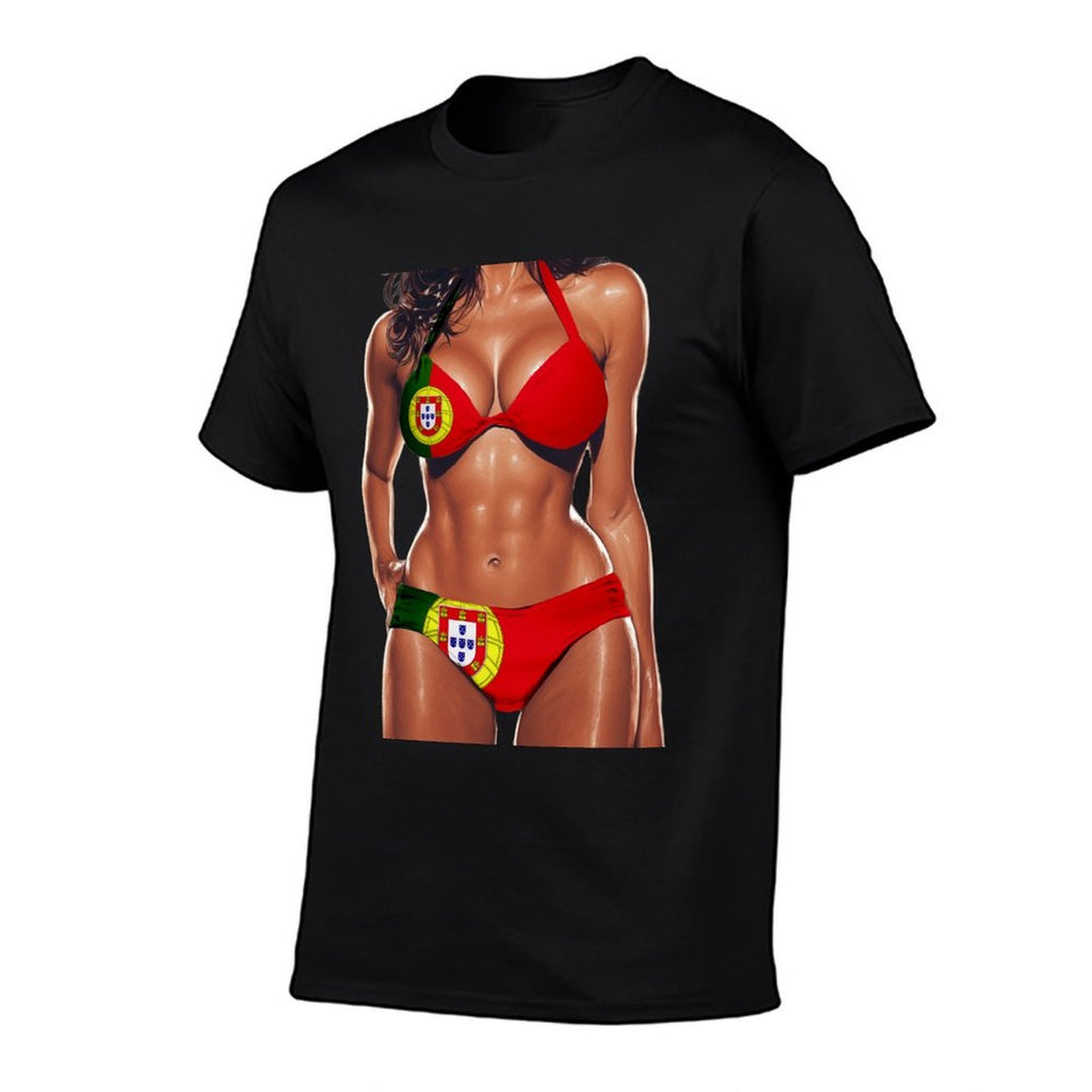 Portuguese Women Bikini Outfit Heritage Portgual  Moisture-wicking T-Shirt