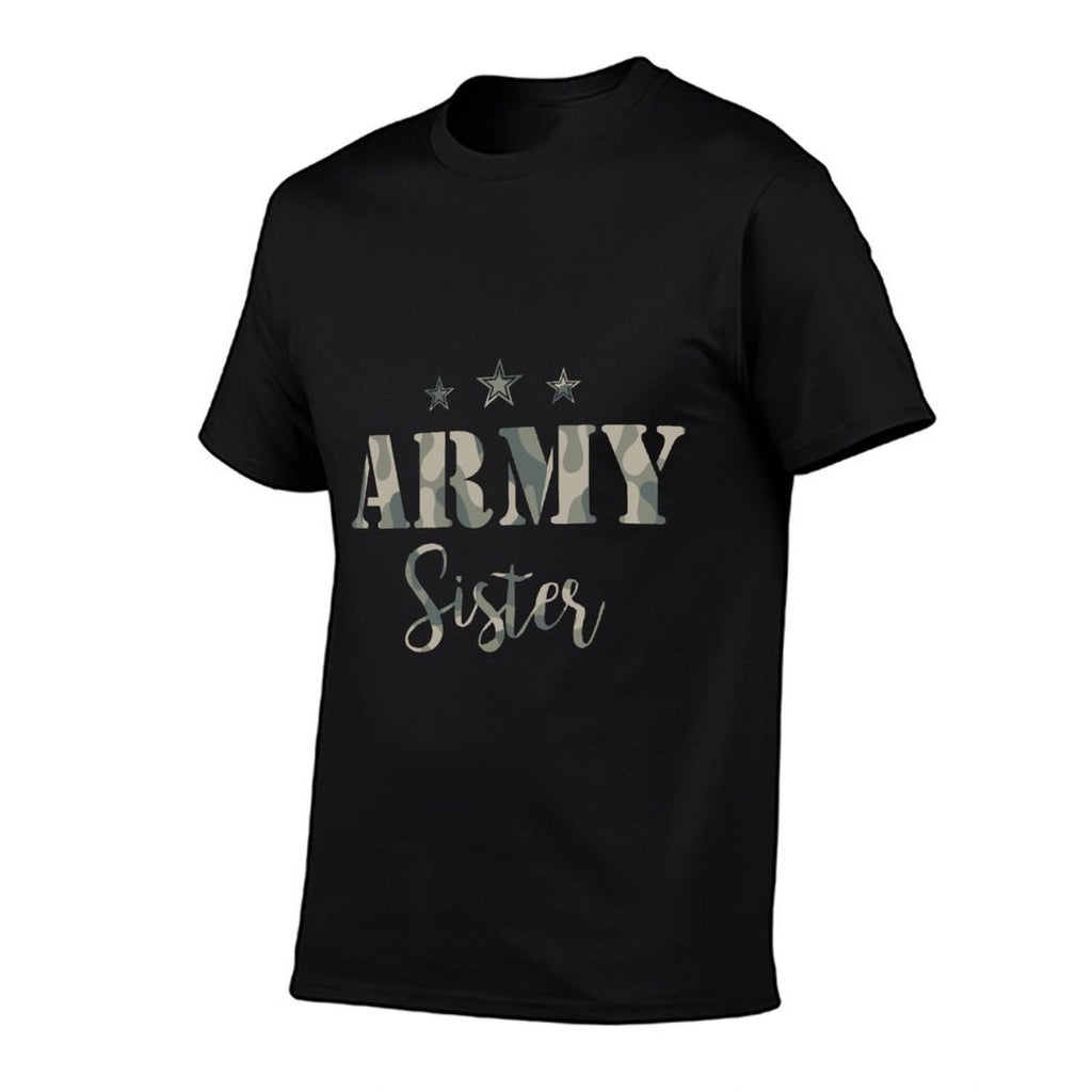 Proud Army Sister- Camouflage Army Sister  Stretchy T-Shirt