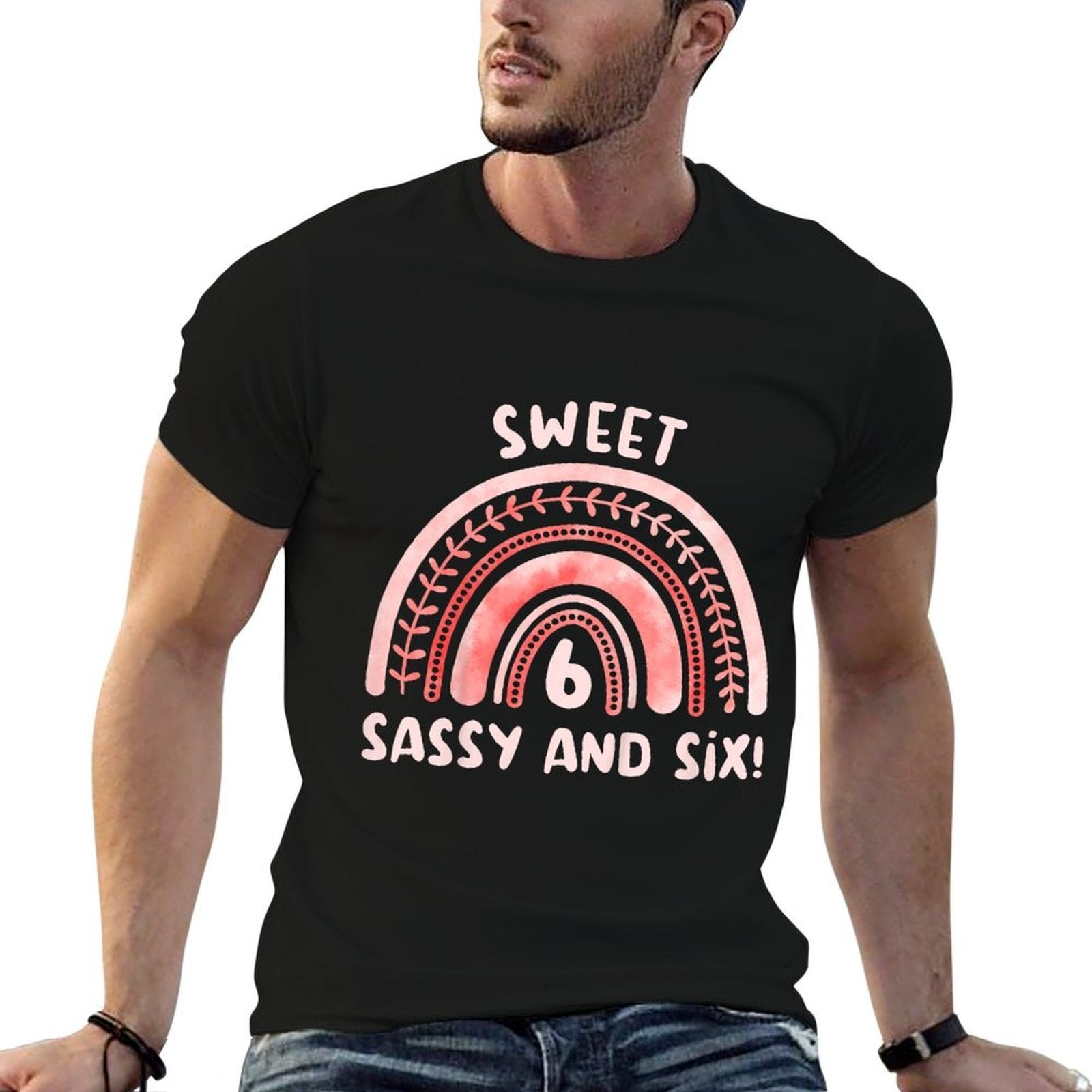 Kids Sweet Sassy And Six! 6th Birthday Six Years Old  Durable T-Shirt