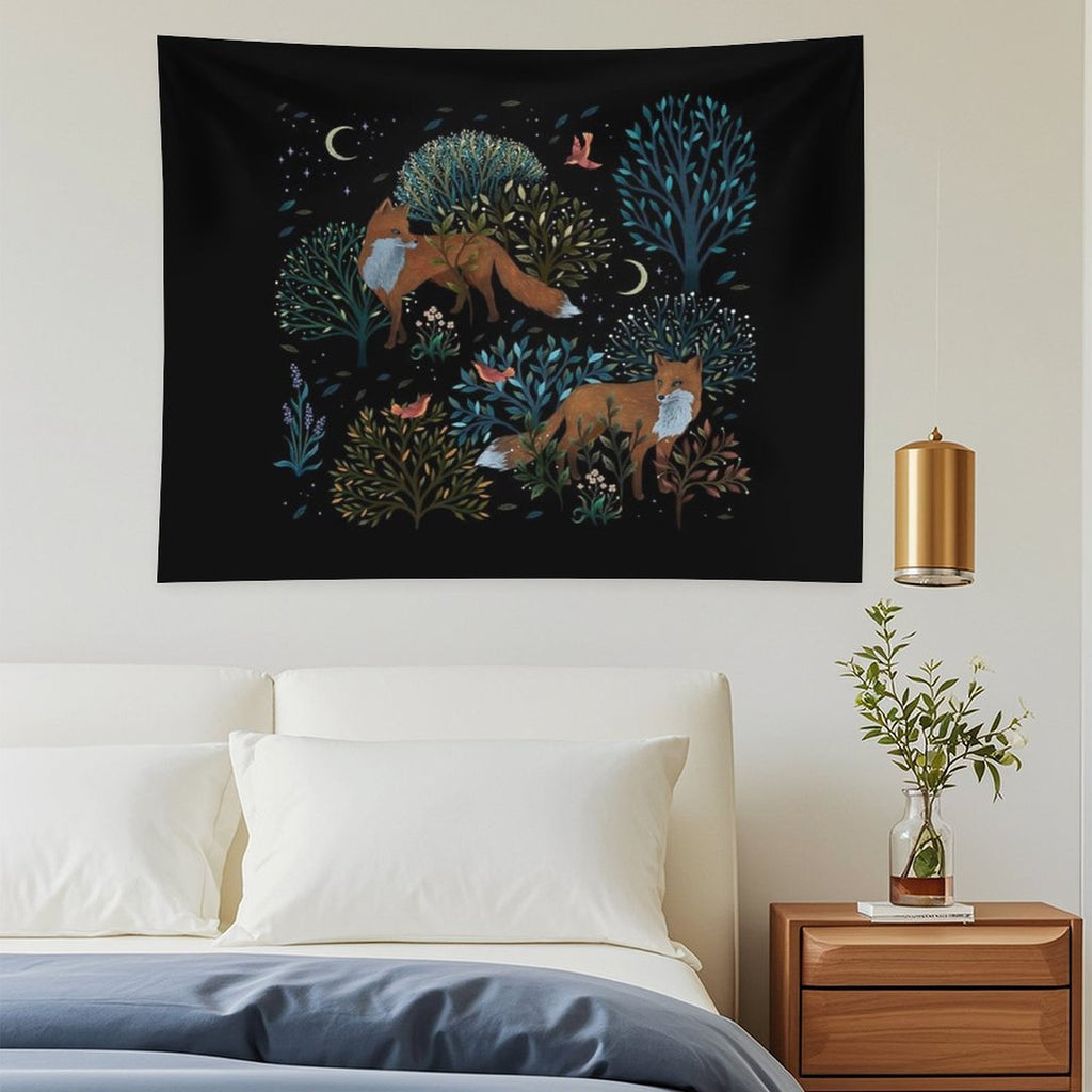 Forest Fox Tapestry