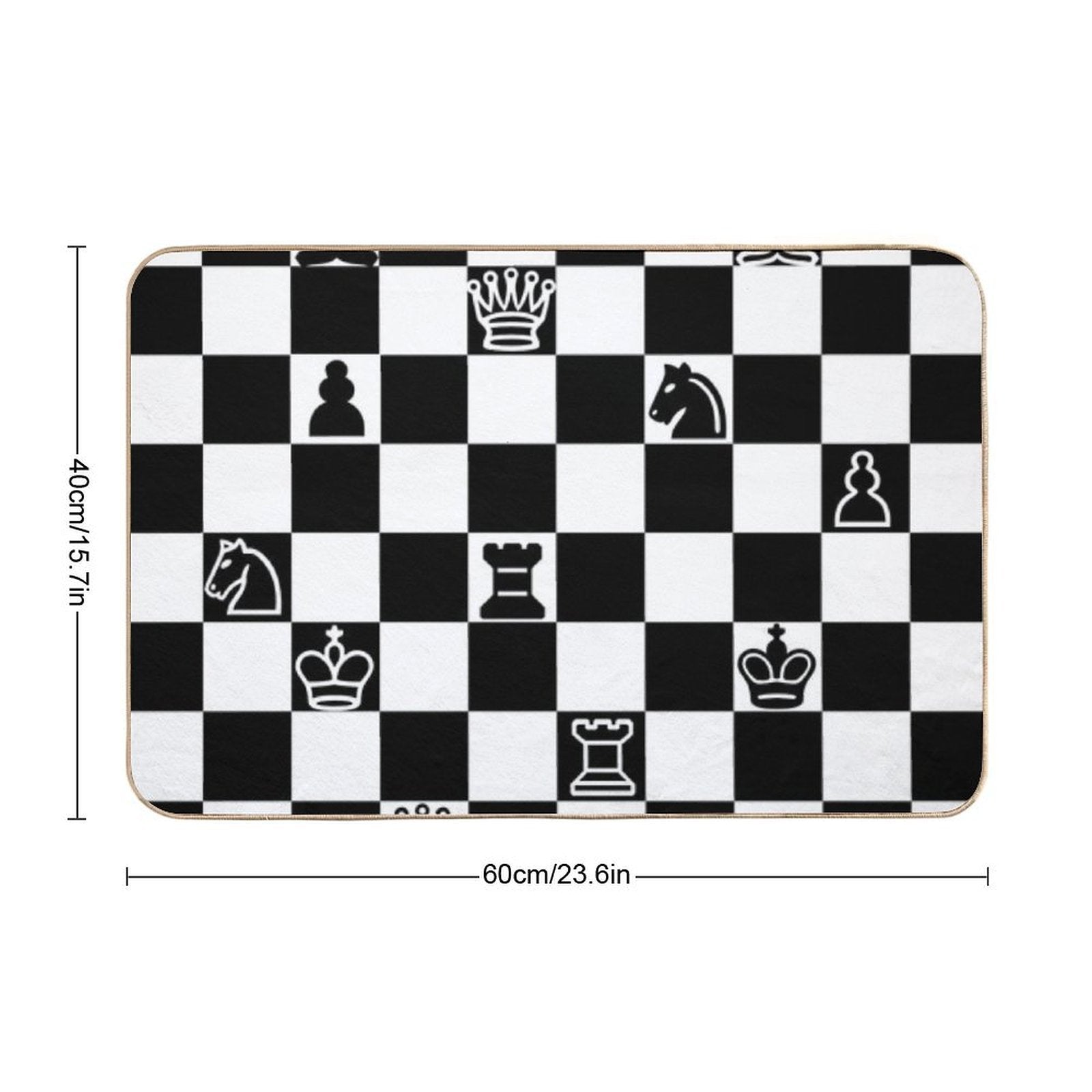 Chess  Pet-Safe Bath Mat