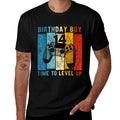 14 Year Old Birthday Boy 14 Time to Level Up 14th Birthday  Heathered Texture T-Shirt