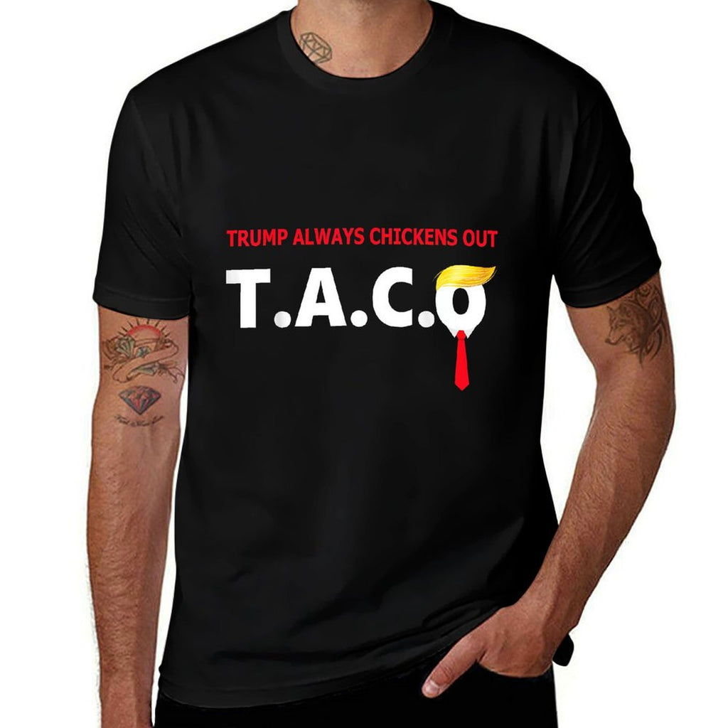 Funny Taco Trump Always Chickens Out T.A.C.O  Vintage-inspired T-Shirt