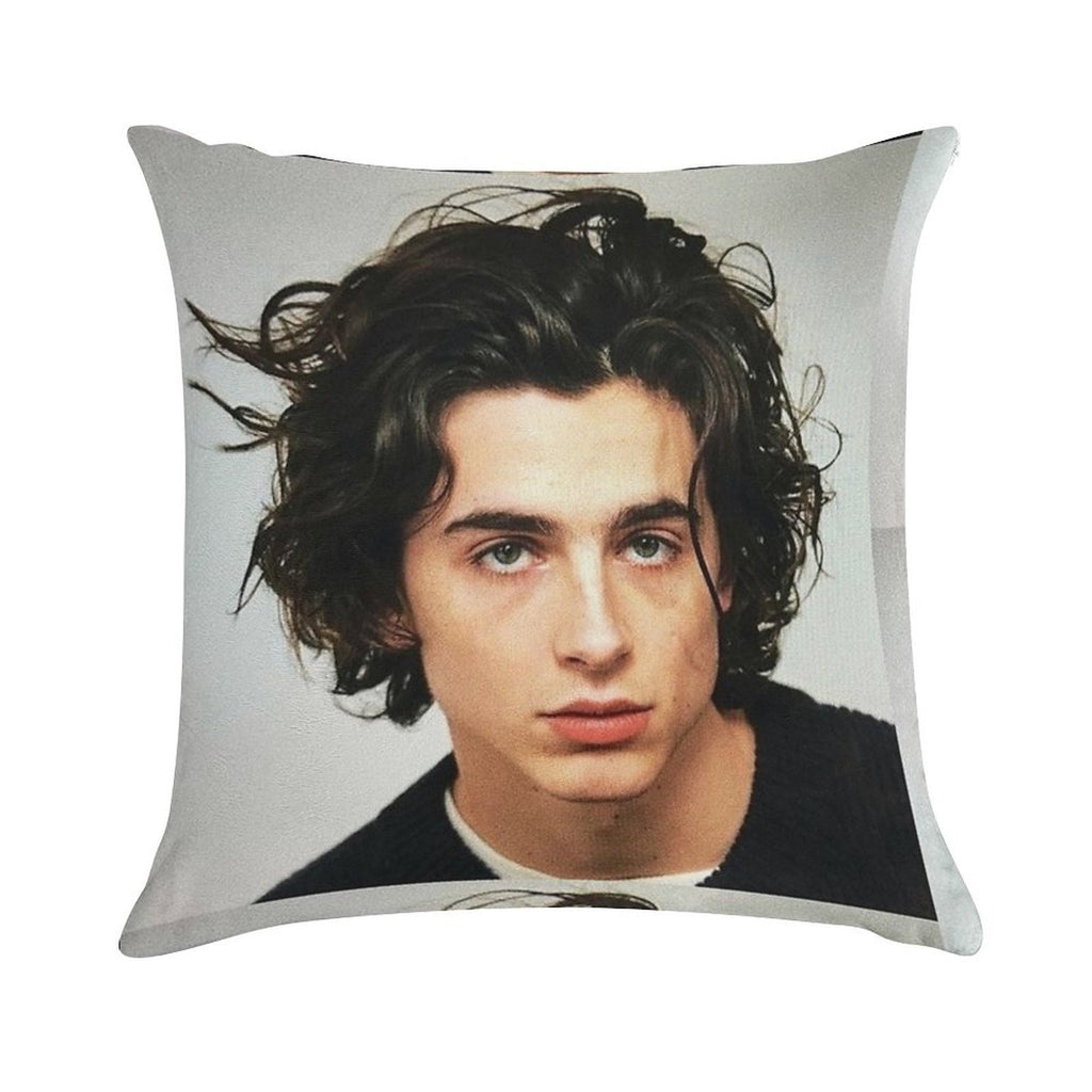 Timothee Chalamet Soft Durable Construction Throw Pillow