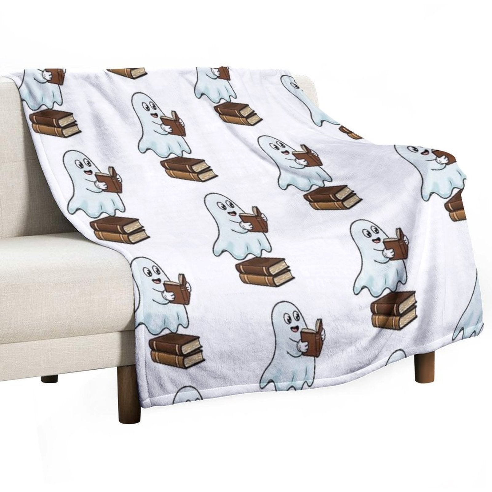 Ghost Reading Compact Throw Blanket