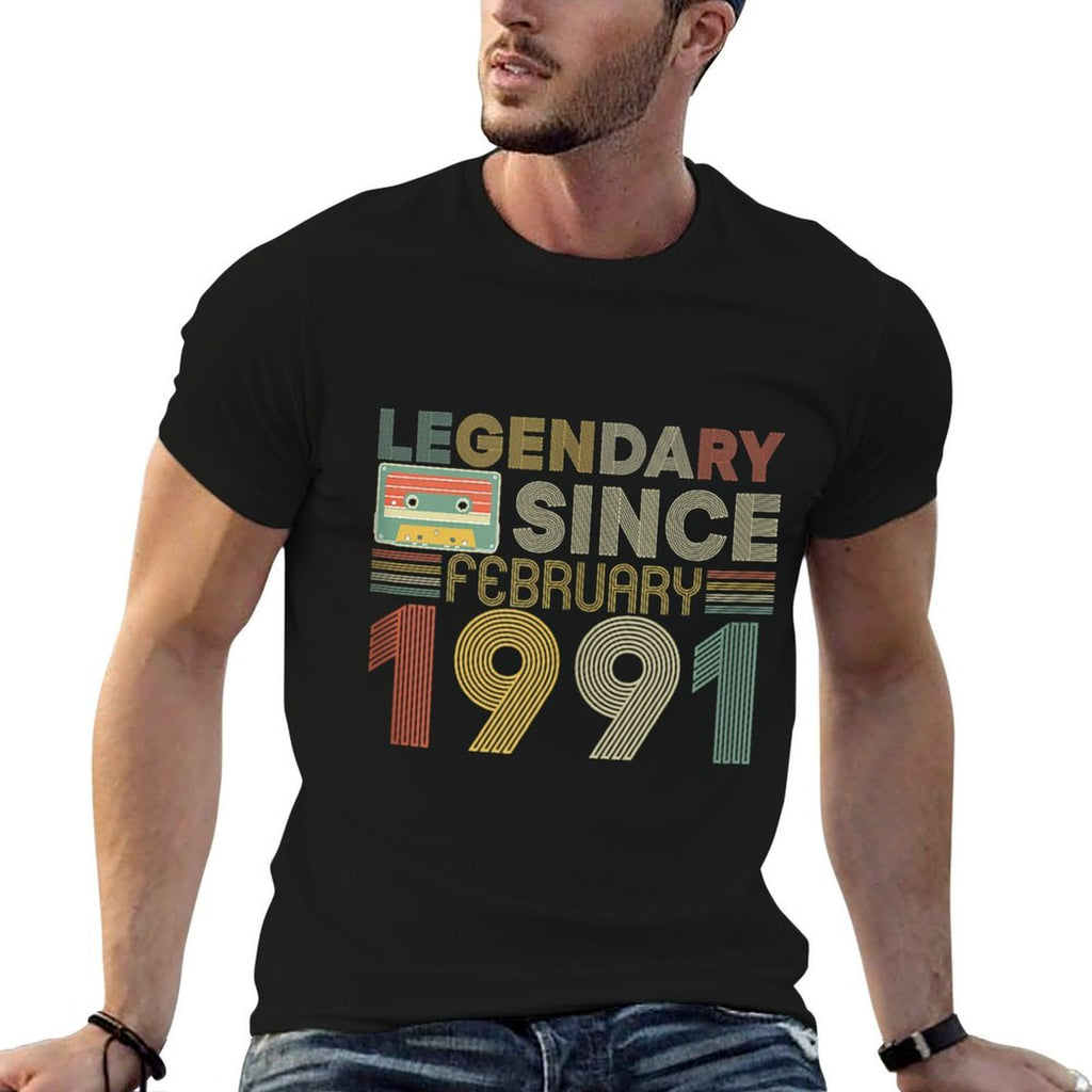 Legendary Since Tape Bday February 1991 1991 30th Birthday  Versatile T-Shirt