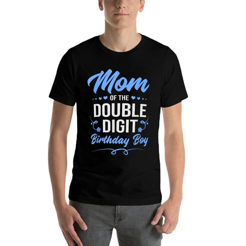 Double Digit Birthday Boy Mom  Breathable T-Shirt