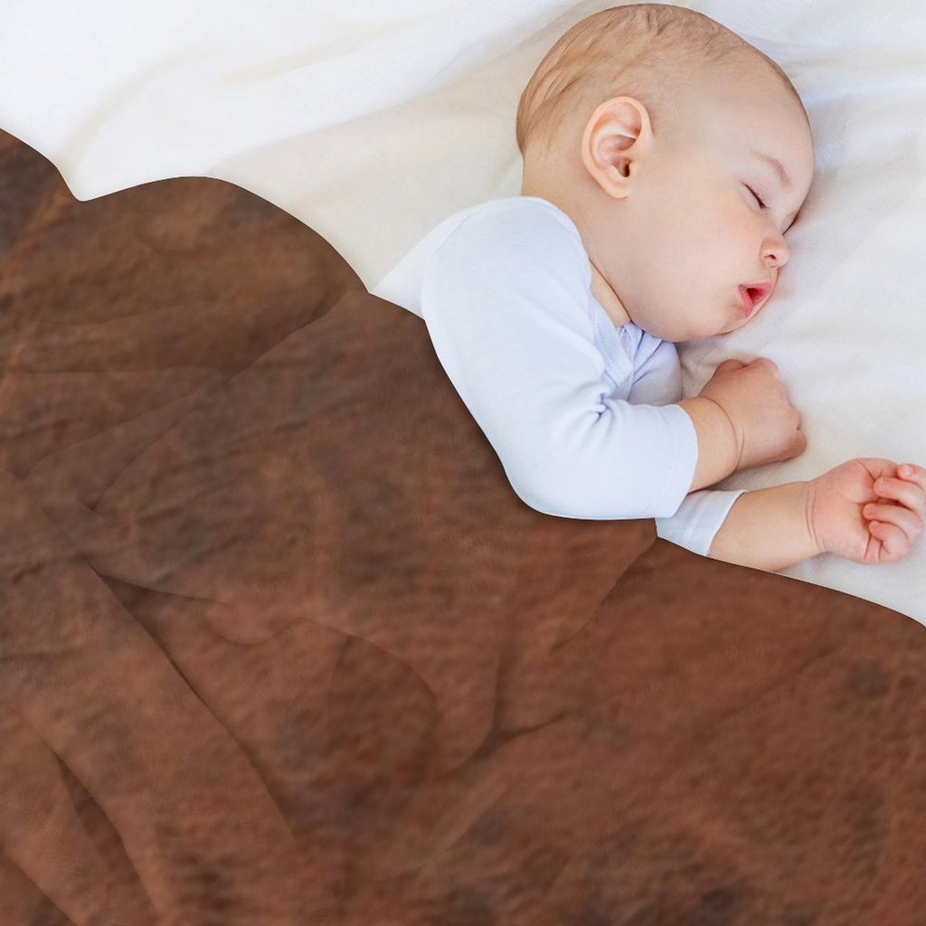 Leather Clouded Pattern Dark Premium Throw Blanket