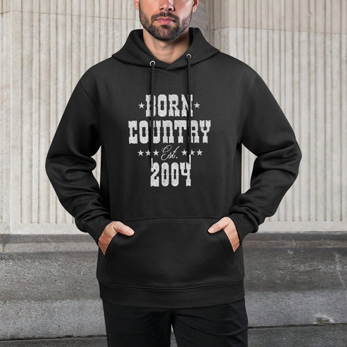 21 Year Old Country Music Lover 2004 21st Birthday Unisex Design Hoodie
