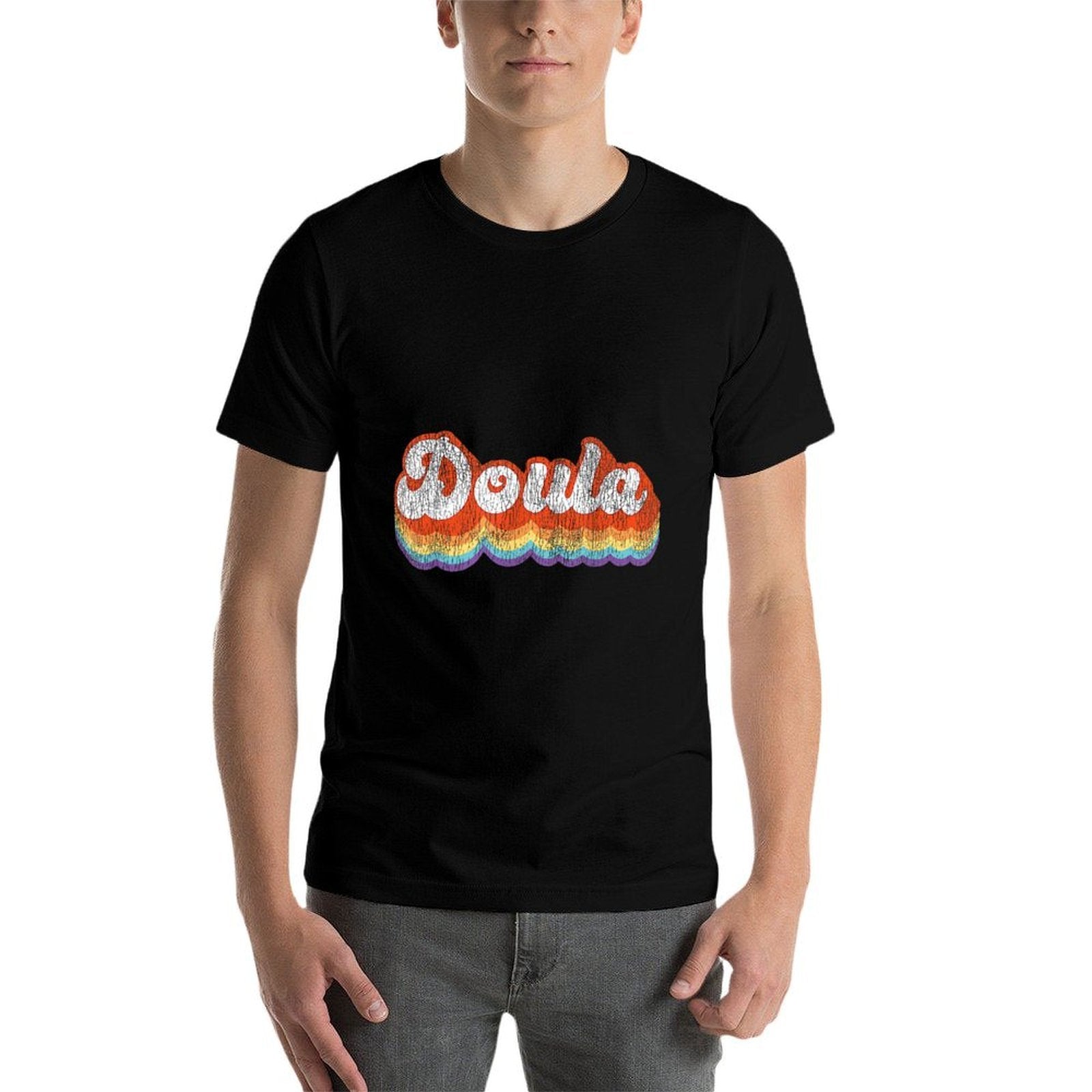 Doula Birth Worker Retro Vintage Doula  Lightweight T-Shirt