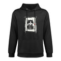 Samurai Cat Japanese Art Sumi-e Novelty Kawaii Funny Cat Layering Staple Hoodie