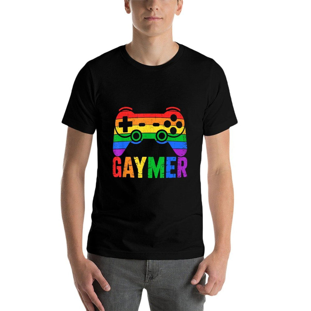 Funny Gaymer Rainbow Game Pride LGBT Support  Relaxed-fit T-Shirt