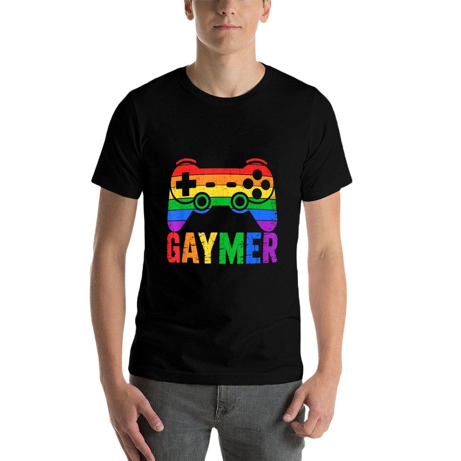 Funny Gaymer Rainbow Game Pride LGBT Support  Relaxed-fit T-Shirt
