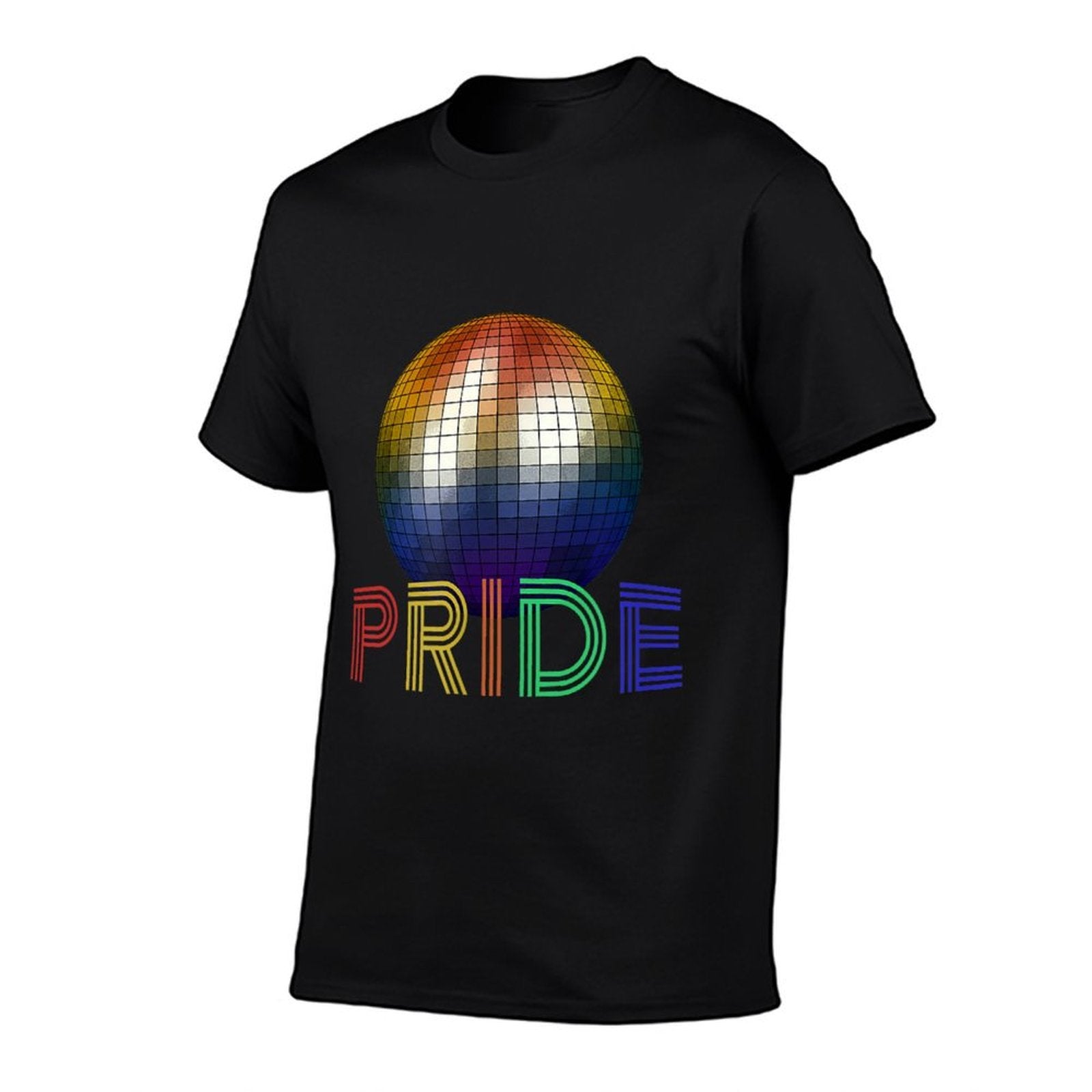 Gay LGBT Pride Retro 1970s Disco Ball  High-quality Stitching T-Shirt