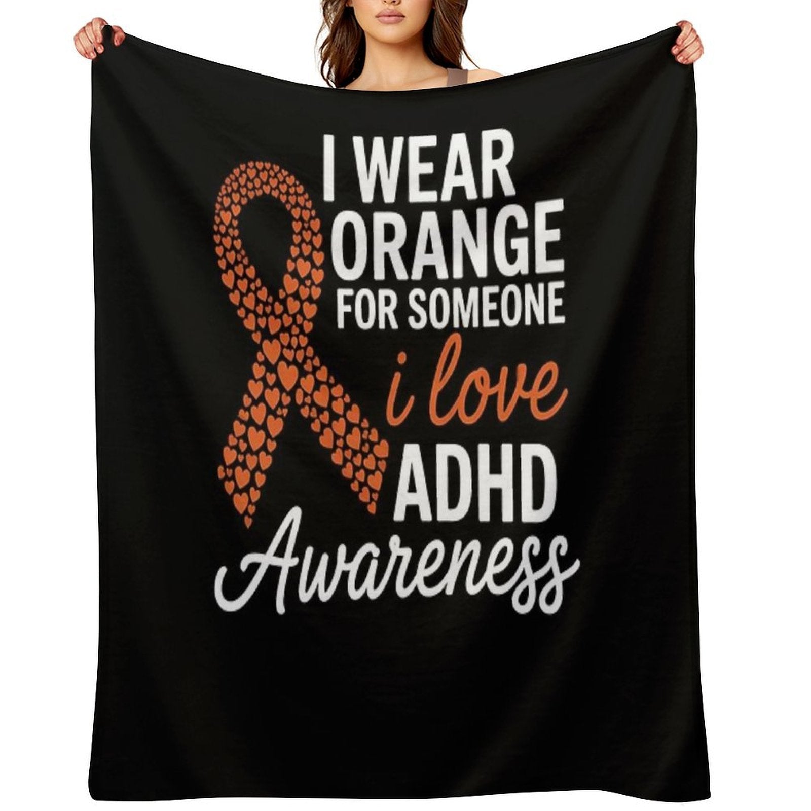ADHD Awareness Month ADHD Embrace Neurodiversity Velvety-soft Throw Blanket