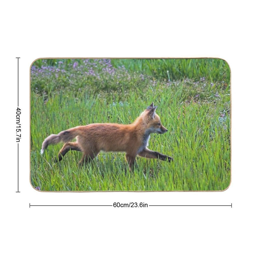 Fox Trot  Long-Lasting Bath Mat