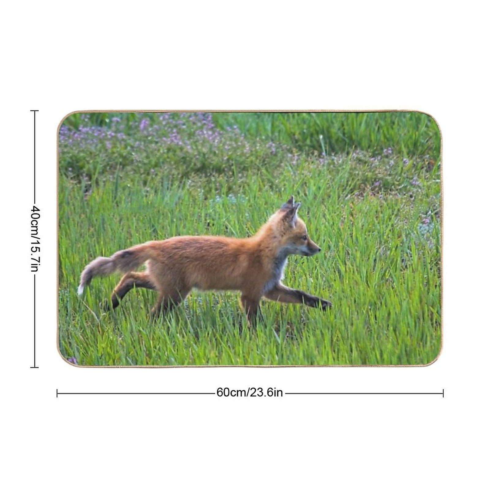 Fox Trot  Long-Lasting Bath Mat