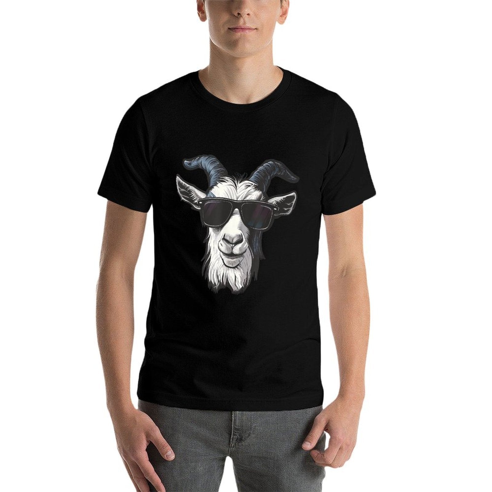 Goat Sunglasses Graphic  Versatile T-Shirt